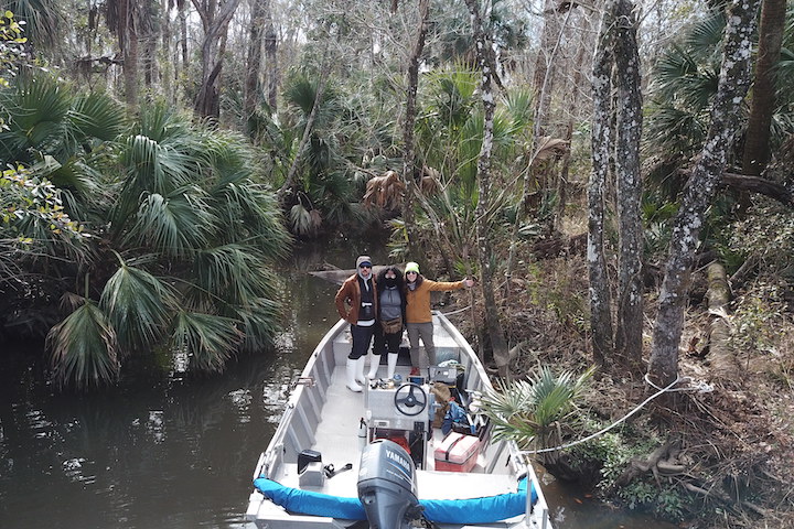 core project team conducting fieldwork in the Apalachicola Reserve