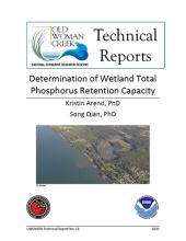 Determination of Wetland Total Phosphorus Retention Capacity (Arend, Qian 2020)