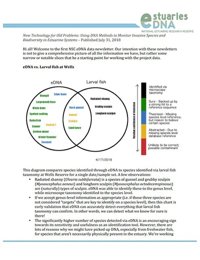 eDNA newsletter